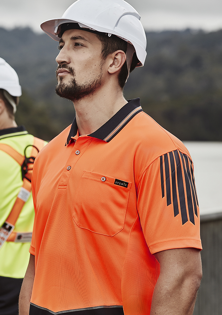 Mens Hi Vis Flux S/S Polo